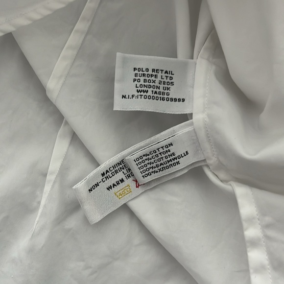 Ralph Lauren black label puff sleeve white shirt - Picture 4 of 8